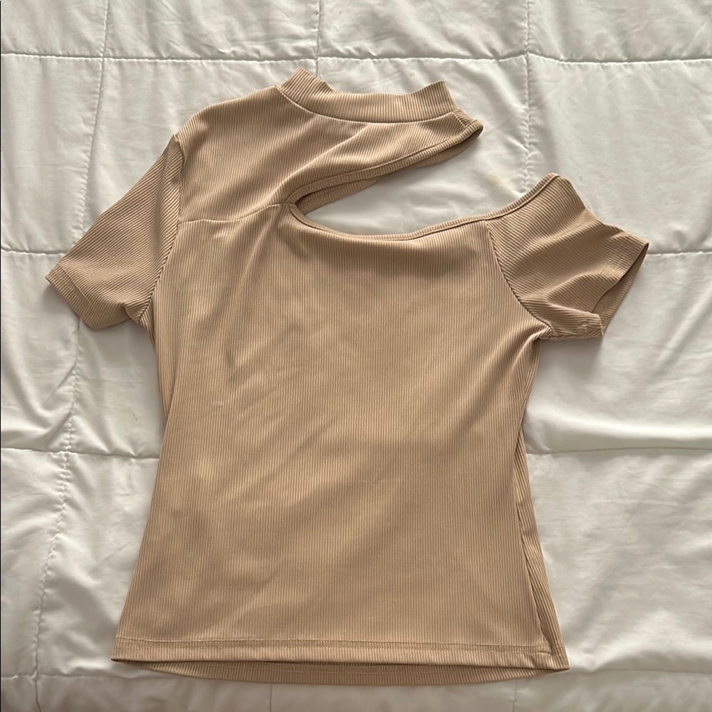Elegant Tan Women's Top